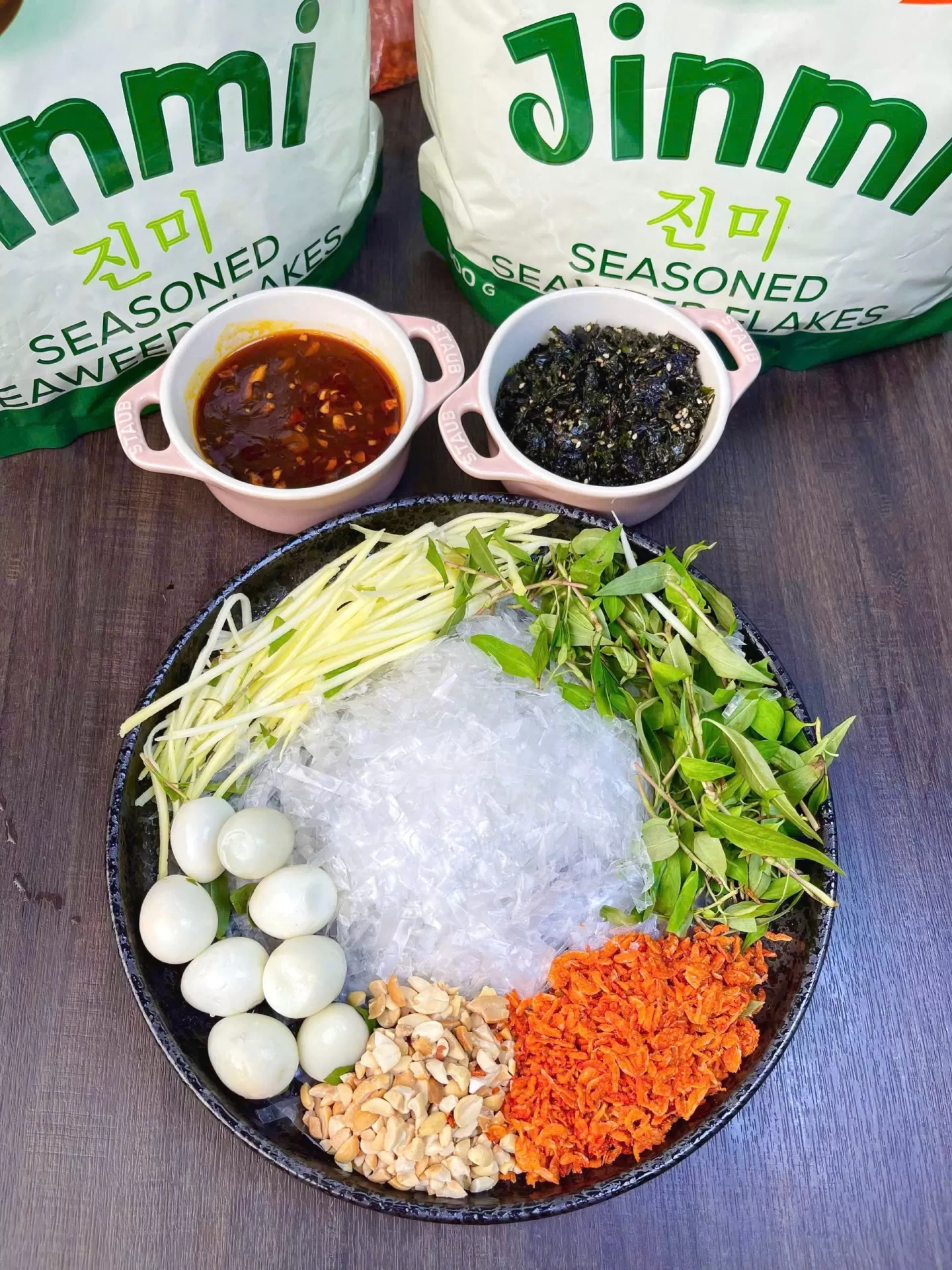 Rong biển trộn chà bông gà Jinmi 250gr