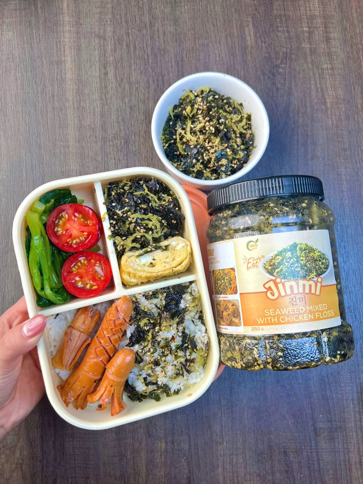 Rong biển trộn chà bông gà Jinmi 250gr