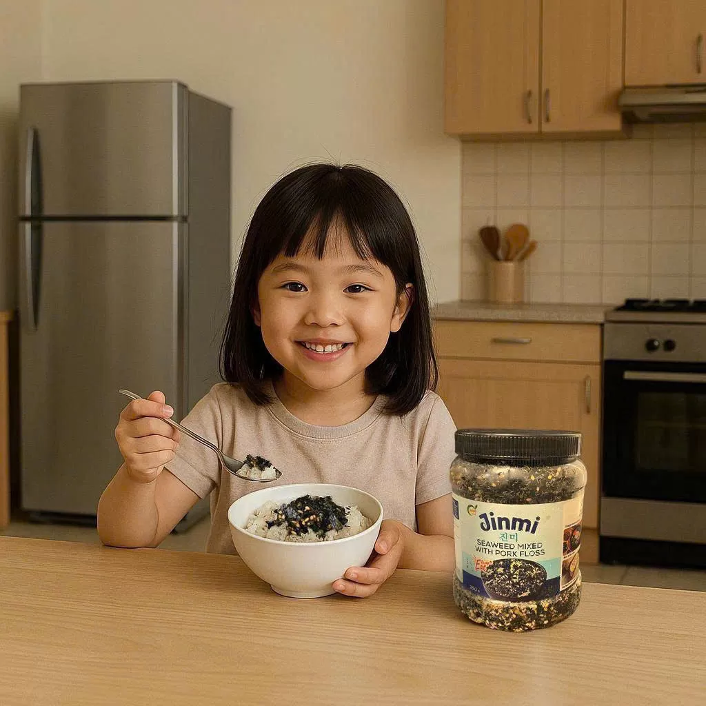 Rong biển trộn chà bông heo Jinmi 250gr