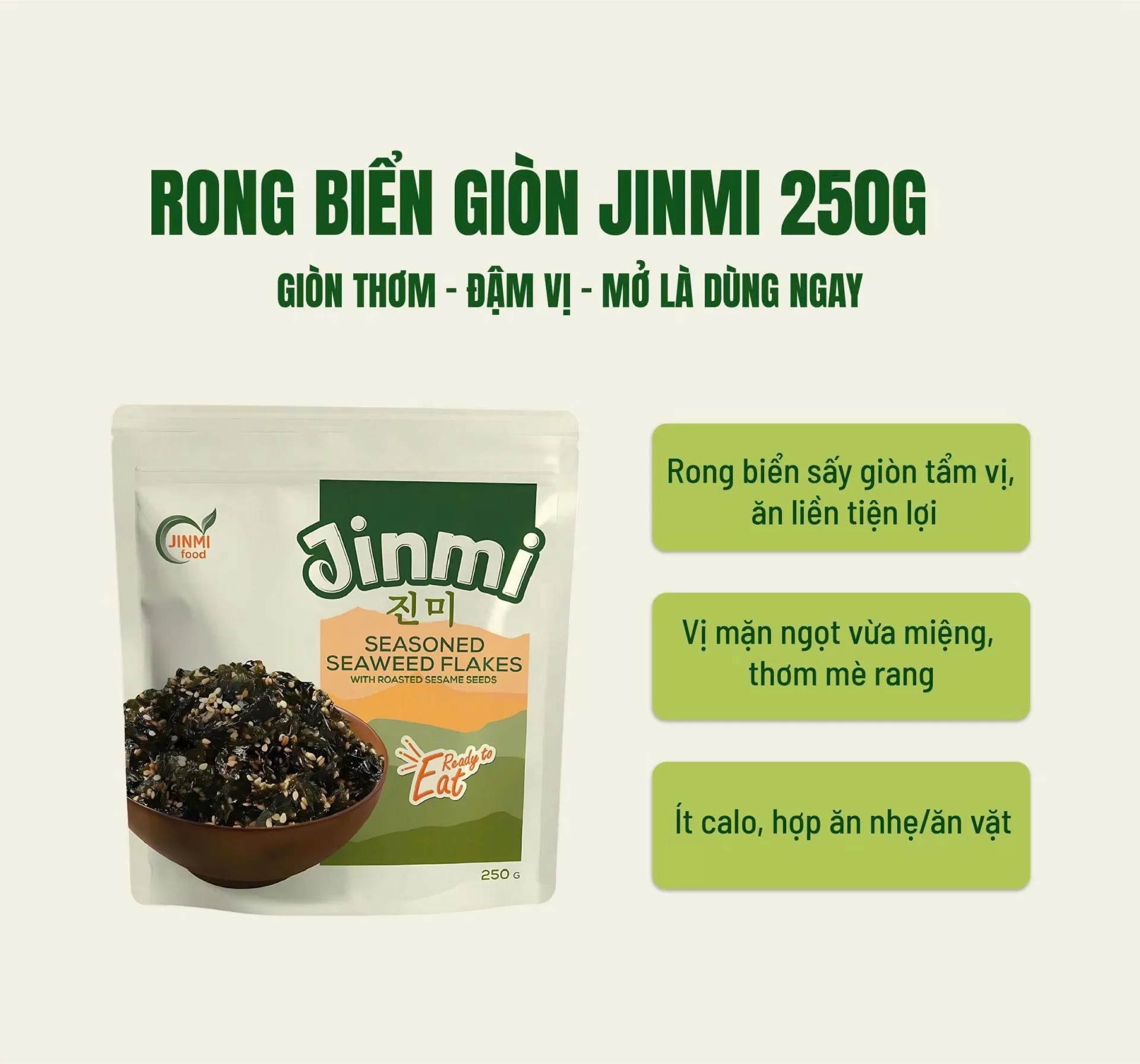 Rong biển tẩm vị Jinmi 250gr