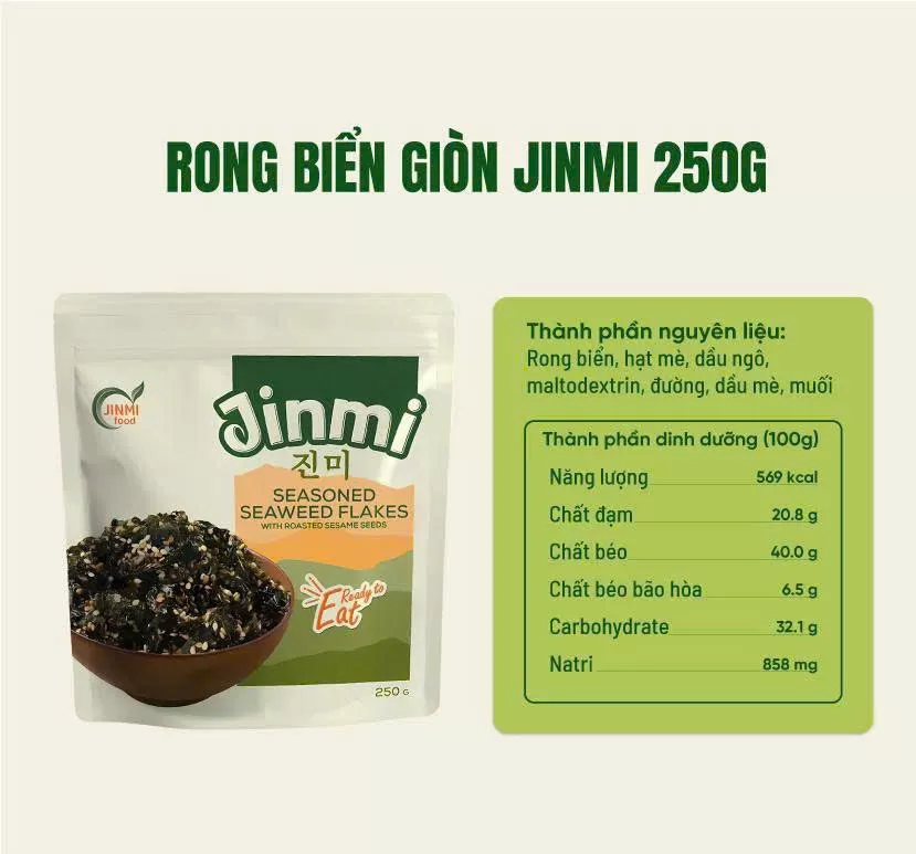 Rong biển tẩm vị Jinmi 250gr