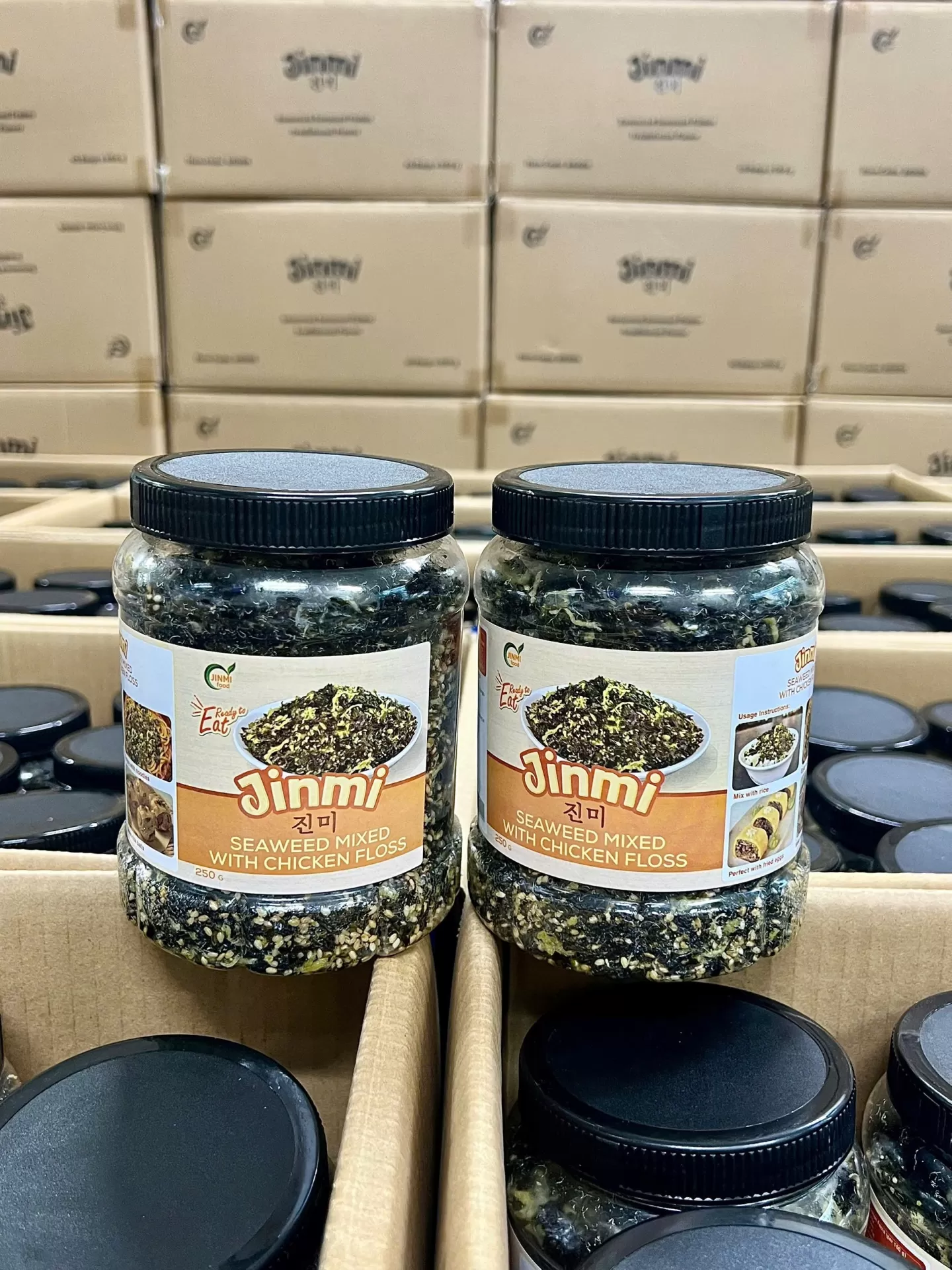 Rong biển trộn chà bông gà Jinmi 250gr