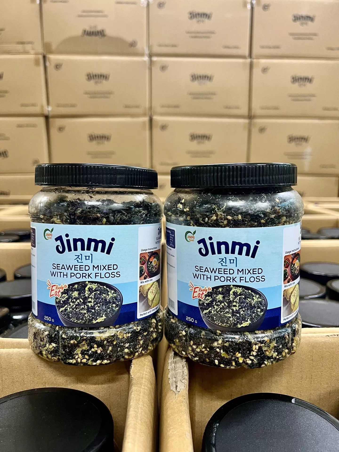 Rong biển trộn chà bông heo Jinmi 250gr